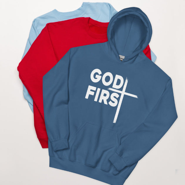 Christian God First Unisex Hoodie